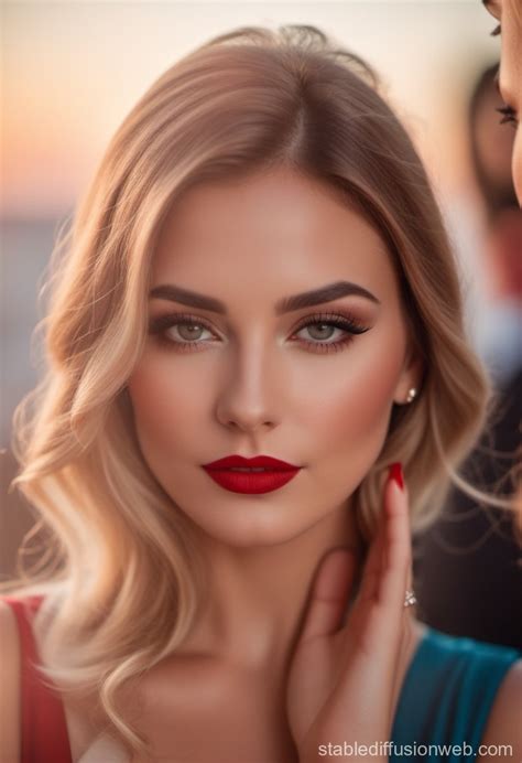 bold makeup  stable diffusion