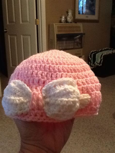pink bow hat