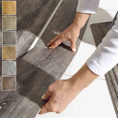 E-SPC floor 180x1220x5mm Click mineral with floating or glued cork sup