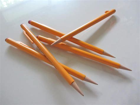 These are lead pencils that look similar to reg. pencils.