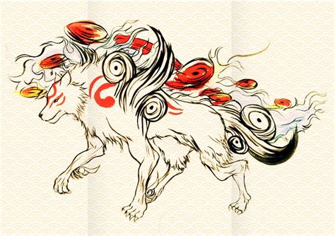 Okami Amaterasu art design by Shayeragal on DeviantArt