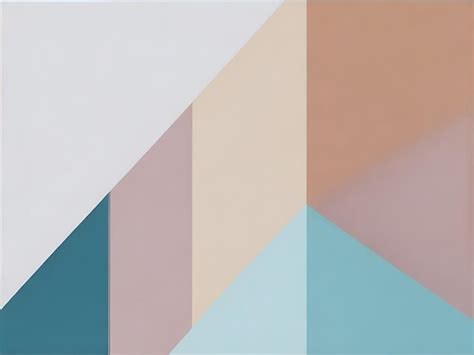 Premium AI Image | A painting with a triangle pattern and a white triangle.