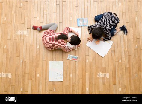 kids drawing picture stock photo alamy