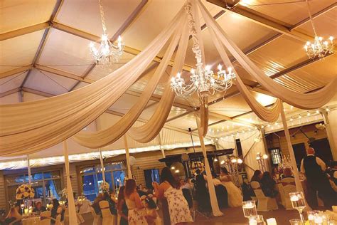 ceiling draping  weddings beachweddingtipscom
