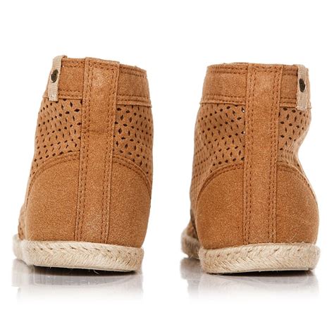 Купить кеды высокие женские Roxy Flamenco Mid Ii Tan (ARJS600391-TAN) в ...