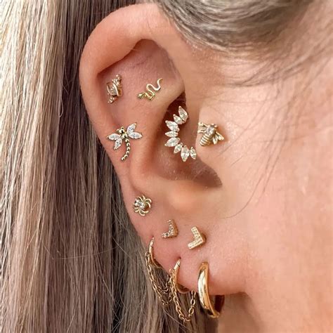 Цепочка для пирсинга ушей Daith Tragus Helix | AliExpress