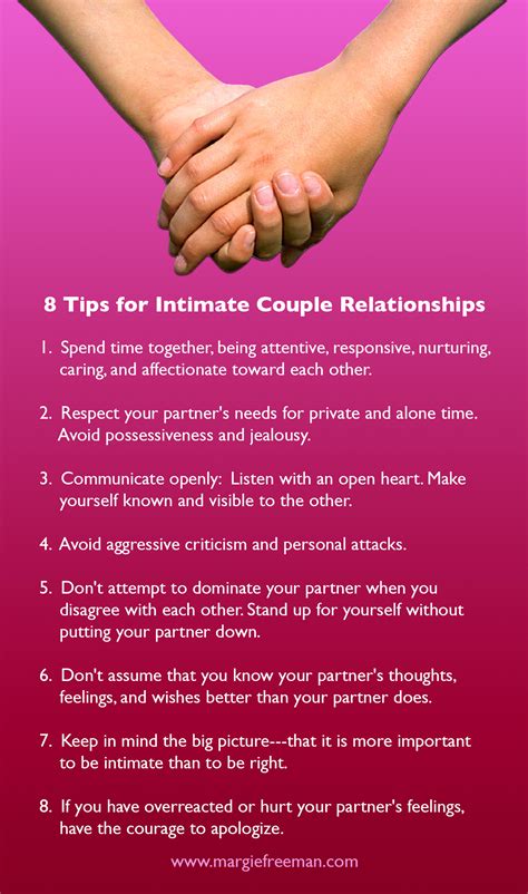 8 Tips for Intimate Couple Relationships - Counseling Care Specialties