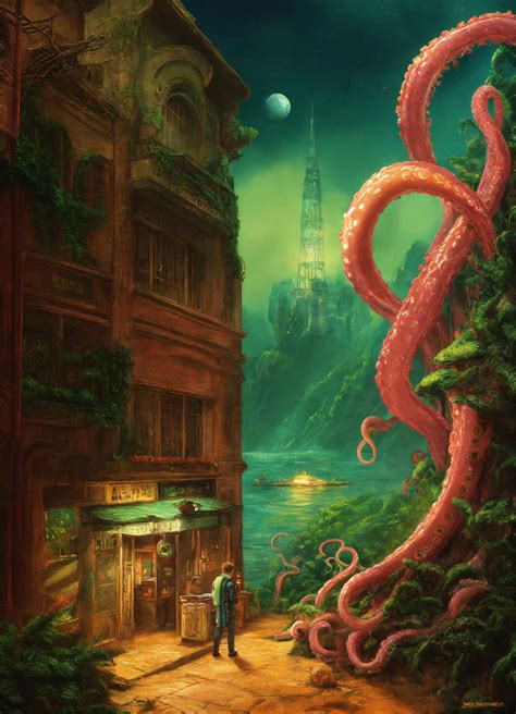 Lexica - Alien tentacles, novel cover
