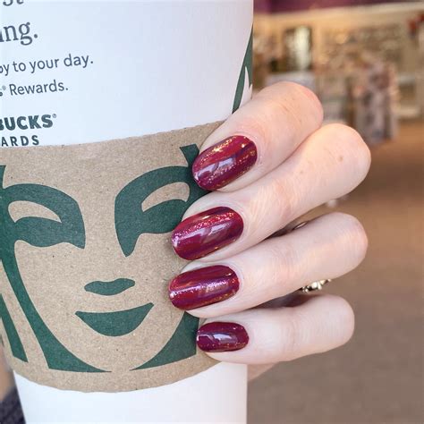 Crimson Stripes – Coffee & Nail Polish