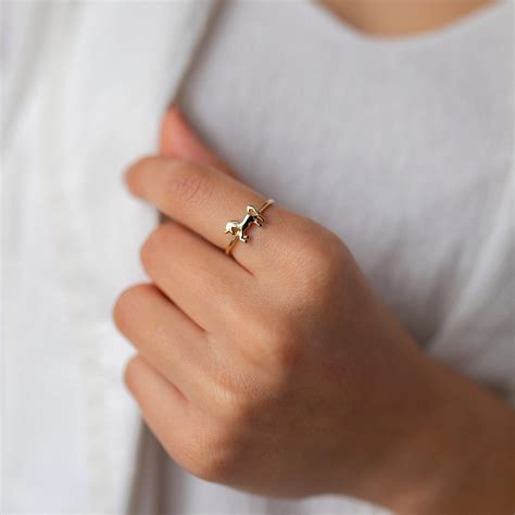Gold Horse Ring – Misoa Jewelry