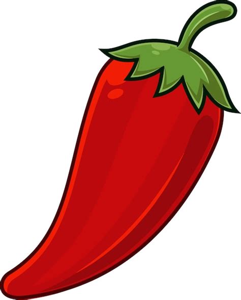 Premium Vector | Cartoon fresh red hot chili pepper vector hand drawn ...