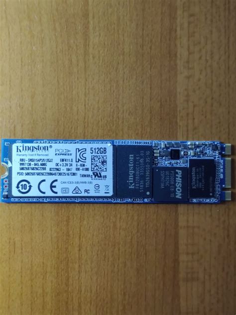 M2 ssd Kingston 512 GB, Computers & Tech, Parts & Accessories, Hard ...