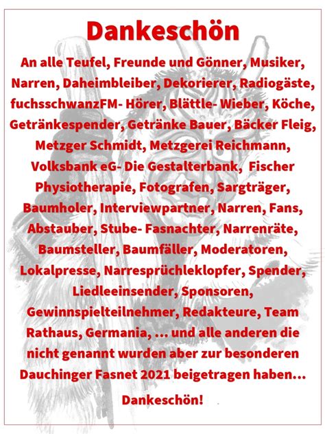 Wir sagen Dankeschön