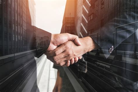 premium photo double exposure image  business  finance