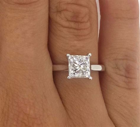 1.5 Carat Princess Cut Diamond Engagement Ring | Ara Diamonds