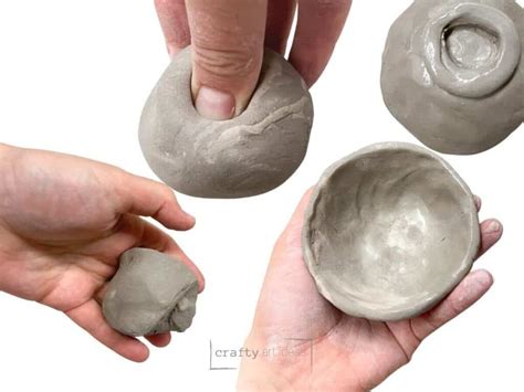 pinch pot easily  kids crafty art ideas