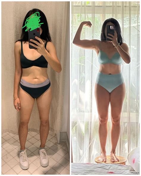 From skinny fat with flabby tummy to tighter tummy. : r/PetiteFitness