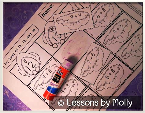 lessons  molly sorting activities build addition fluency