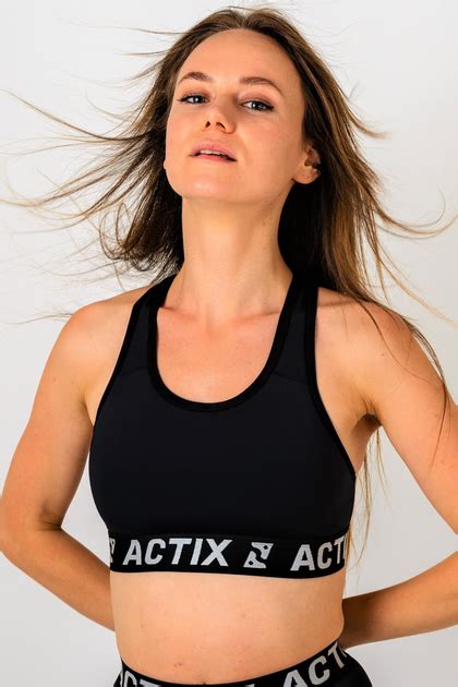 Спортивный женский топ Actix Athletic Black [W24101] чёрный, для ...