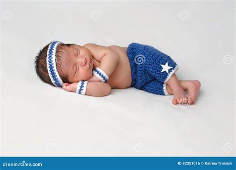 Newborn Baby Boy Runner stock photo. Image of band, horizontal - 82351016