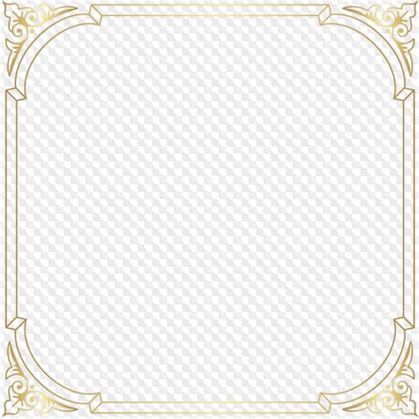 81 PNG, Золотые квадратные рамки