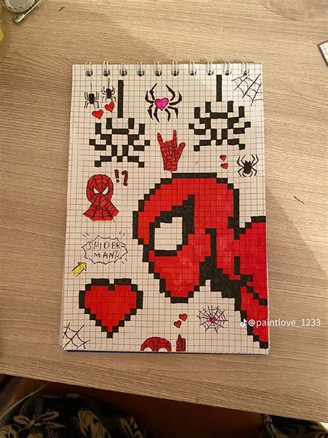 Graph Paper Drawings Graph Paper Art Spiderman Pixel Art Lilo Et | My ...
