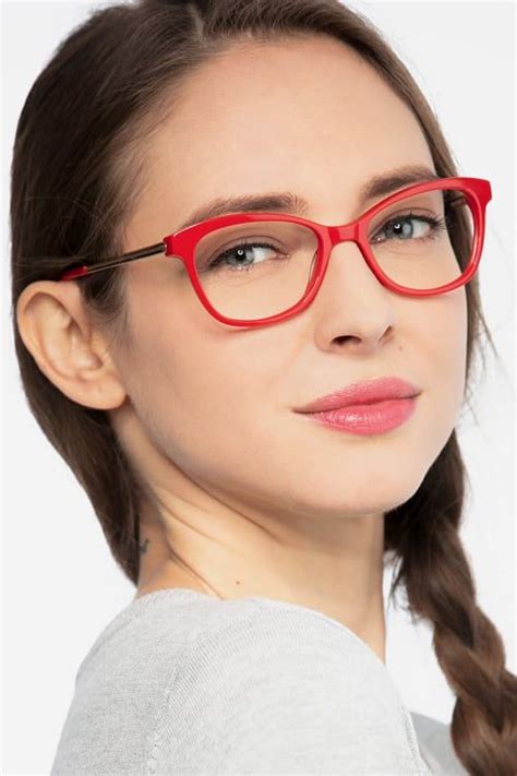 Ripple Cat Eye Red Glasses for Women | Eyebuydirect | Eyebuydirect, Red ...