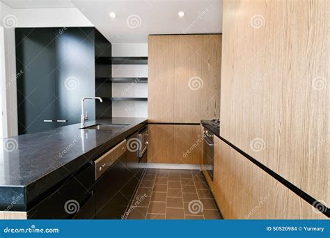 Modern Gourmet Kitchen Interior Stock Photo - Image of decoration ...
