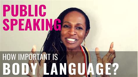 public speaking  important  body language shola kaye