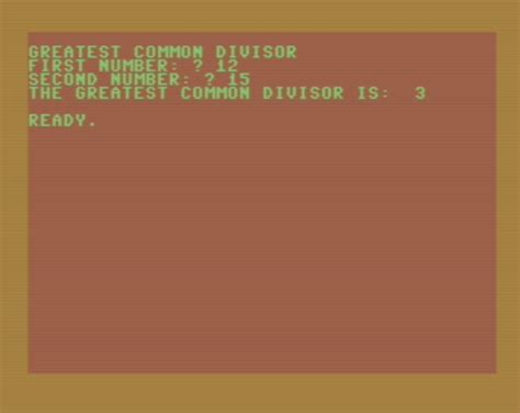 Greatest common divisor by Bardon