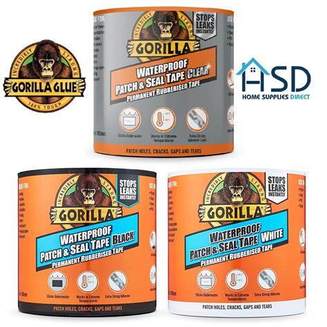 Gorilla Glue Waterproof Patch & Seal Tape Leak Strong Permanent Rubber