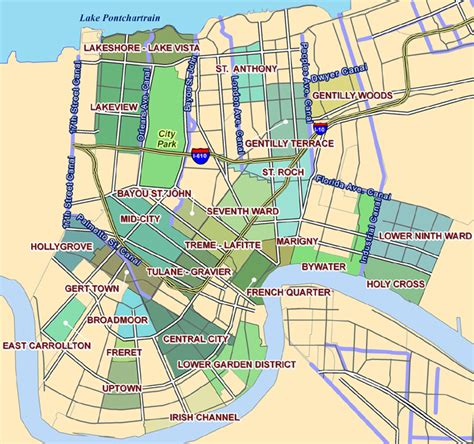Neighborhood Map | The University of New Orleans