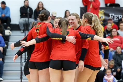 ferris volleyball team falls  national quarterfinals