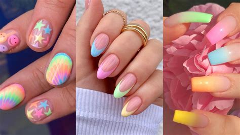 Diseños de uñas con colores pastel para darle la bienvenida a la ...