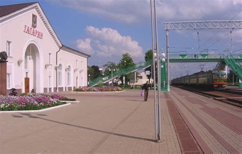 Фото перрон ст.Гагарин - Gagarin station в городе Гагарин