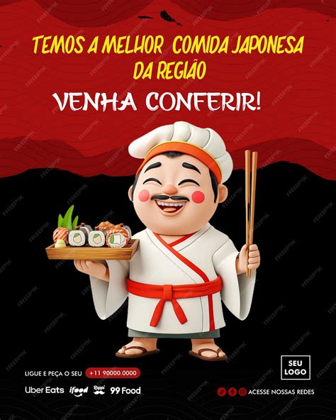 Premium PSD | Japanese food delivery