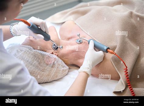 Microcurrent face therapy close hi-res stock photography and images - Alamy