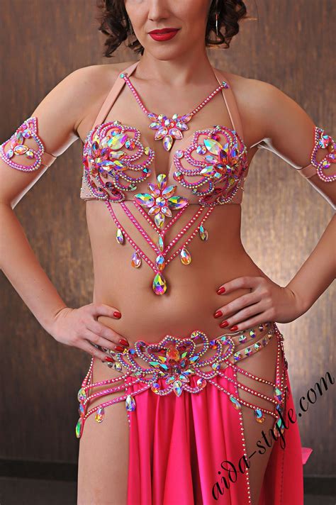 Sexy Pink Dance Costume - Aida Style