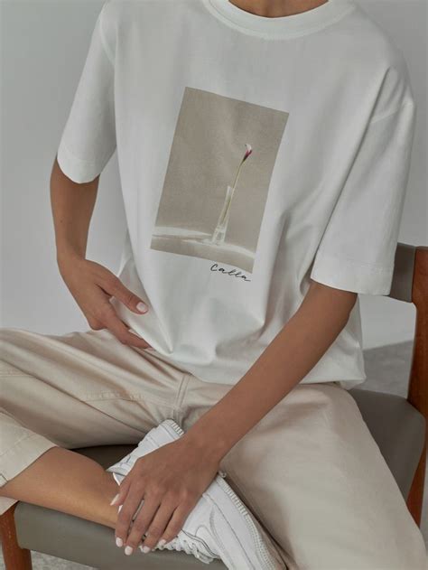 Хлопковая футболка с фотопринтом :: LICHI - Online fashion store ...