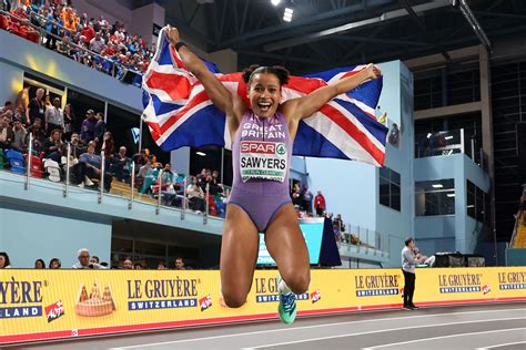 Jazmin Sawyers: British long jumper's wholesome reaction to win goes