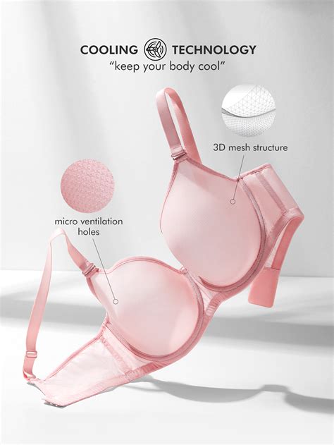 LUVLETTE Plus Sheer Vitality Curve Full Coverage Bra | SHEIN USA