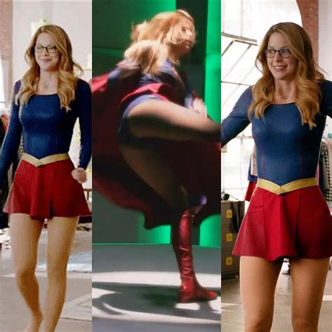 Melissa Benoist - Supergirl in her mini skirt & panties era | Scrolller