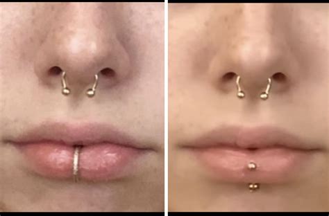 Buy Medical Grade Titanium Vertical Labret Snake Bite Nose, 59% OFF