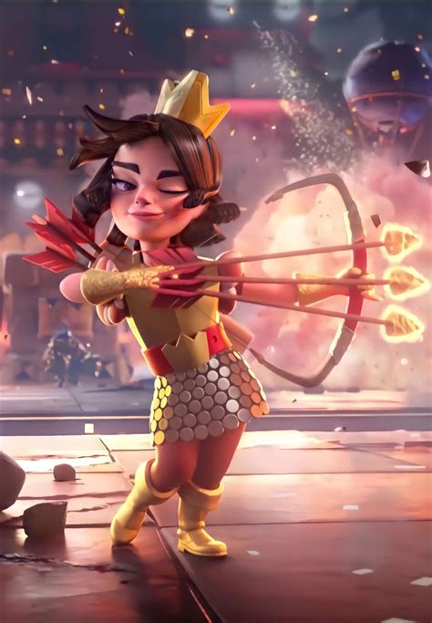 Princesa de clash royale | Clash royale personajes, Clash royale ...
