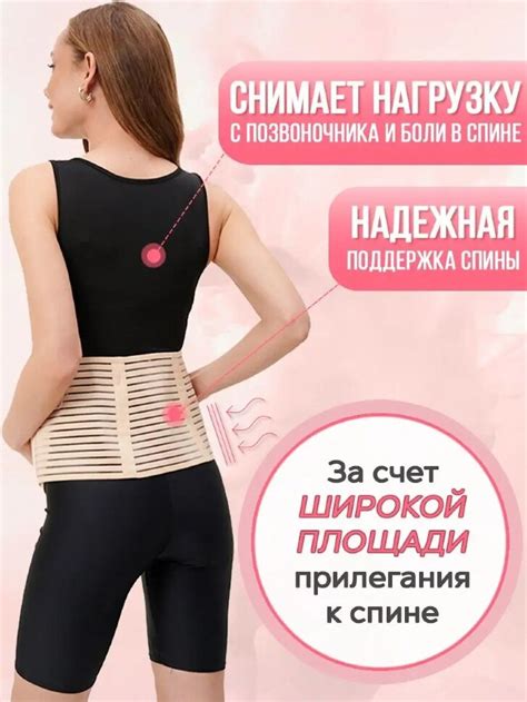 Пояс (бандаж) до и после родов 4 в 1