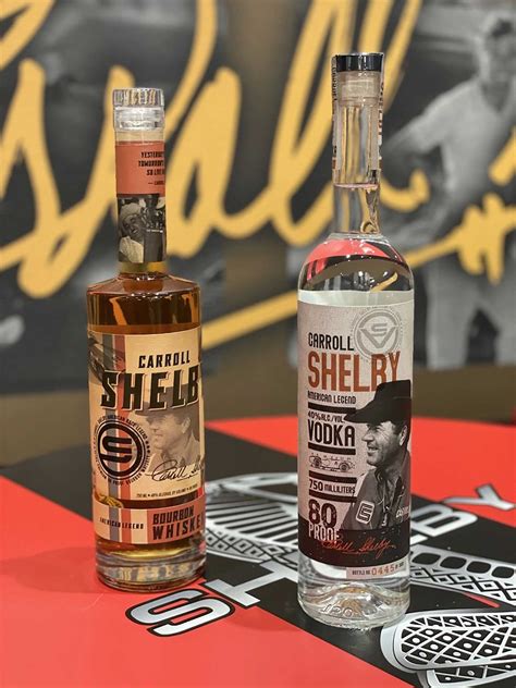 SHELBY SPIRITS A Limited-Edition Batch Of Carroll Shelby Whiskey & Vodka