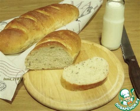 Батон с цельнозерновой мукой и семечками – кулинарный рецепт