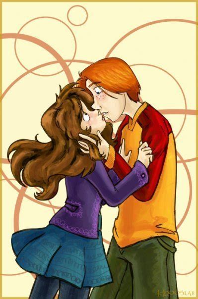 Ron and Hermione Kiss - Romione Fan Art (1327479) - Fanpop