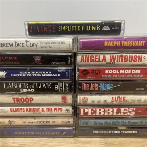 Lot Of 17 Vintage Cassette Tapes Hip Hop Rap R&B Funk Good Condition | eBay
