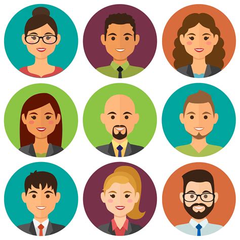 business people  avatars  vector art  vecteezy